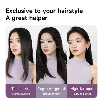 DOCOLAB Cordless 2-in-1 Straightener & Curler USB Ionic Brush 30s Heat-Up