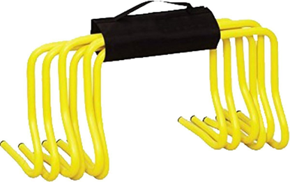 Set of 6 Speed Agility Hurdles 6" – Training Fitness with Carry Strap Soccer