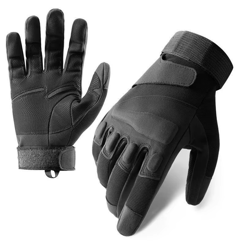 Winter Tactical Gloves Men Touchscreen Thick Rubber Shell Outdoor Riding Warm