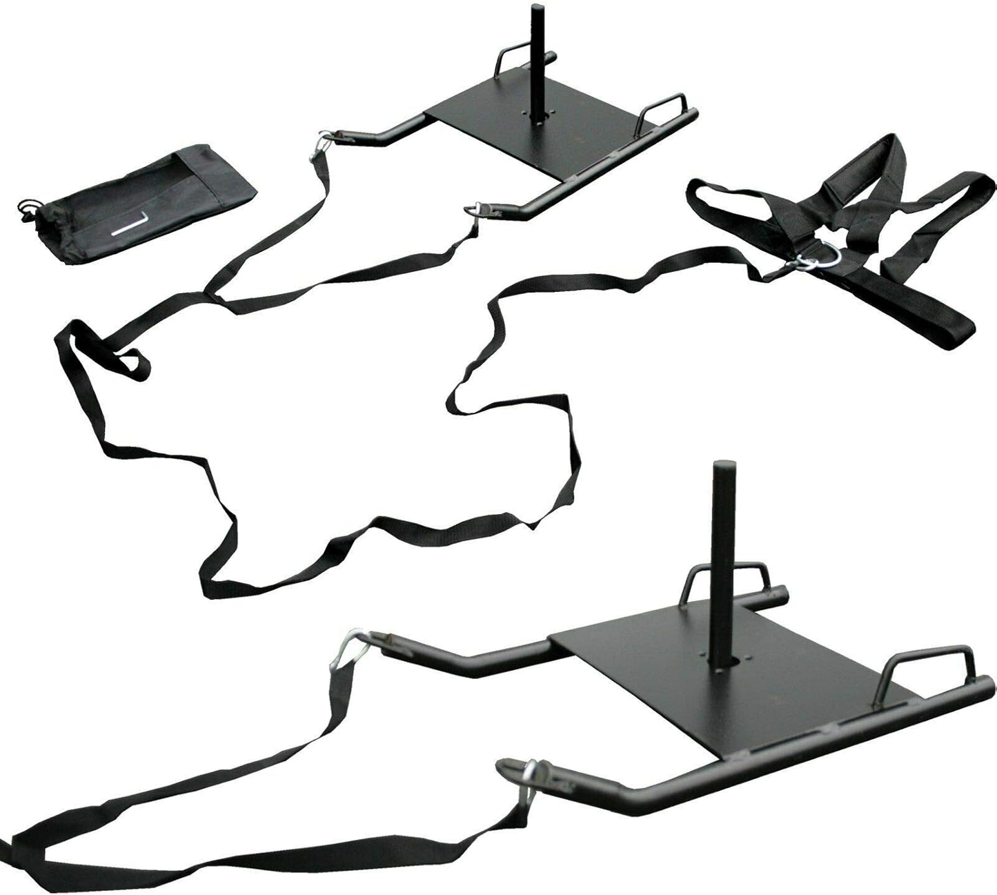 Power Speed Sled with Padded Harness – Weighted Drag Training for Running Sports