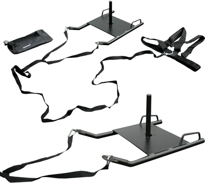 Power Speed Sled with Padded Harness – Weighted Drag Training for Running Sports
