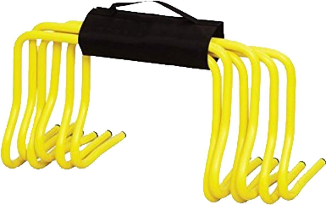 Set of 6 Speed Agility Hurdles 6" – Training Fitness with Carry Strap Soccer