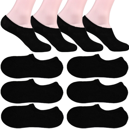 3-12 Pairs Women’s No-Show Ankle & Boat Liner Socks – Low Cut Cotton Size 9-11