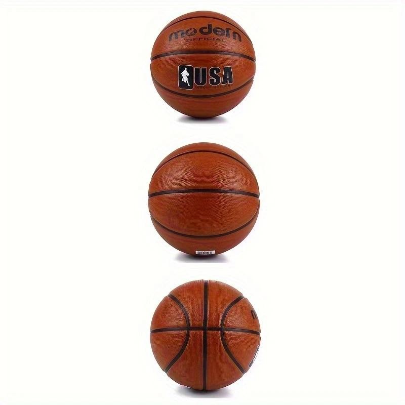 Official Rubber Basketball – Brown Size 4/5/6/7 Durable Sports Ball