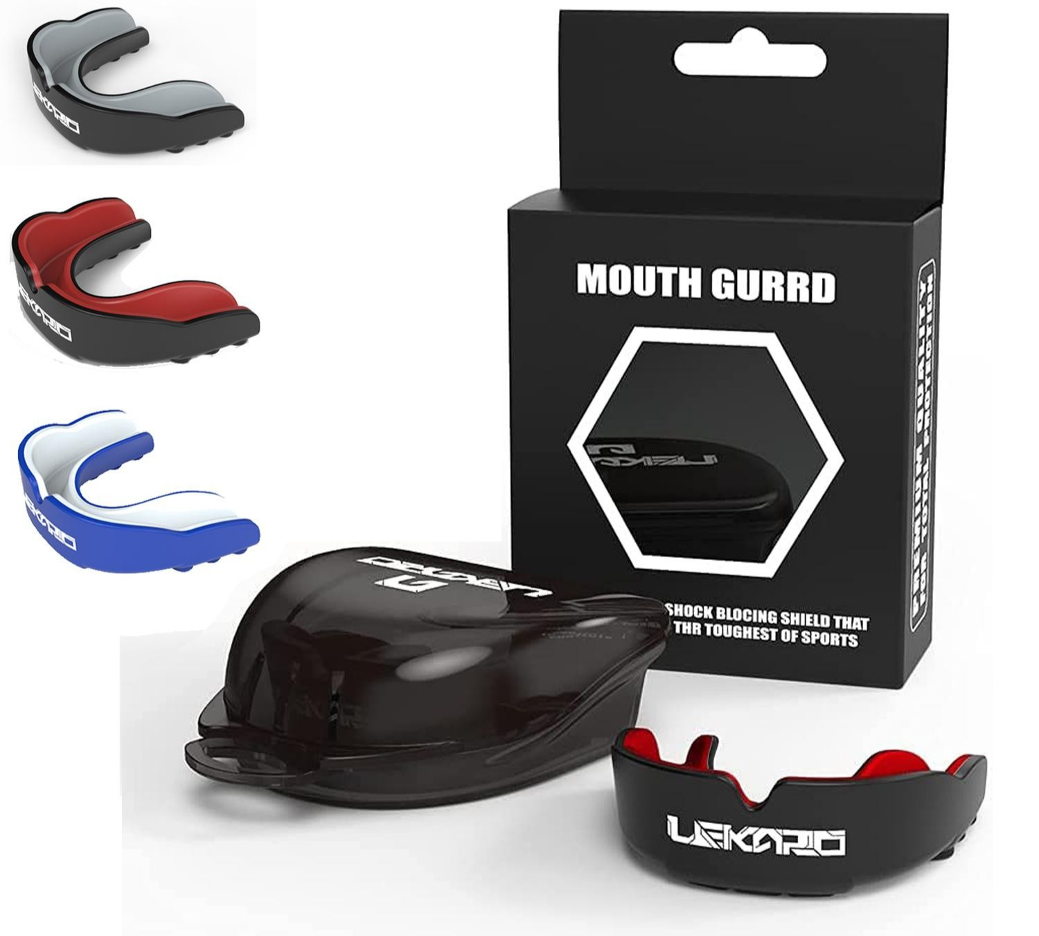 2 Pack Professional Sports Mouthguard for Boxing MMA Muay Thai Kids Tooth Guard