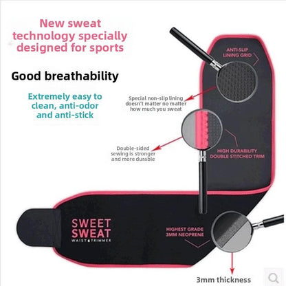 Sweet Sweat Waist Trimmer Core Series – Premium Fitness Band for Men & Women