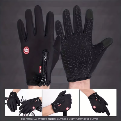 Winter Cycling Gloves Men Women Warm Anti-Slip Outdoor Bike Riding Gloves