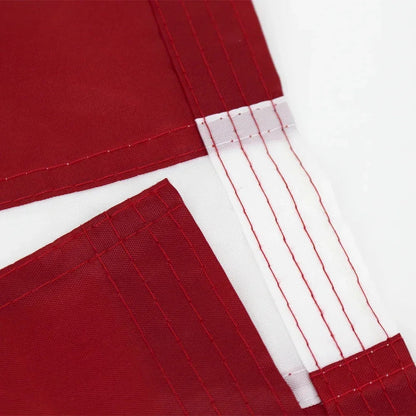 Heavy Duty USA Flag Waterproof Nylon with Embroidered Stars and Sewn Stripes Out