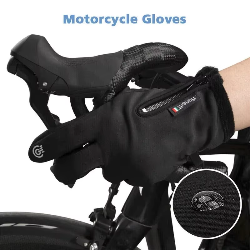 Winter Motorcycle Ski Cycling Gloves Touchscreen Warm Riding Mountaineering