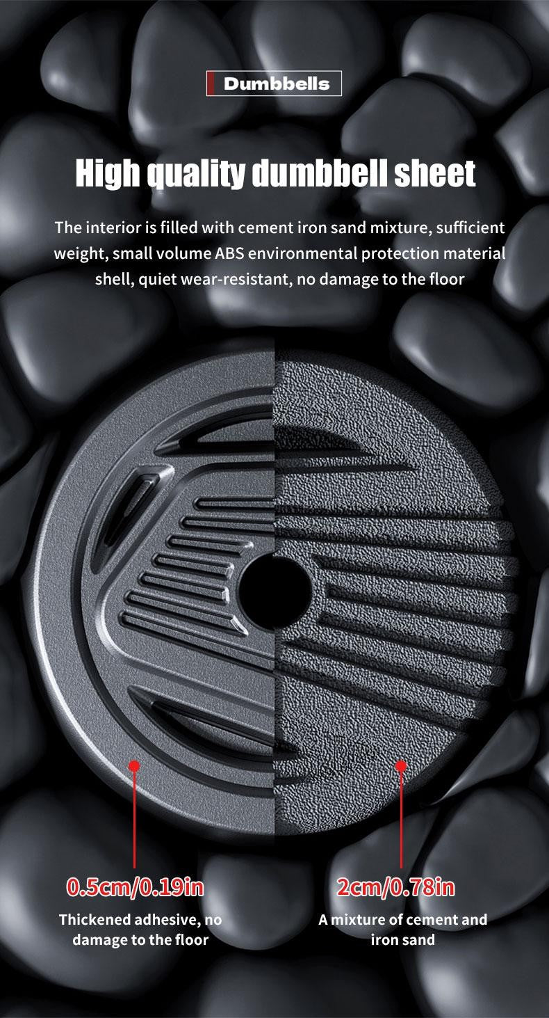 4-in-1 Adjustable Dumbbell Set 22lb – Multi-Function Home Gym Weight Equipment