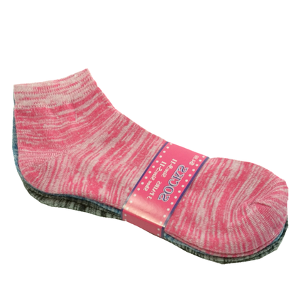 3–12 Pairs Women’s Cotton Ankle / Quarter Crew Socks – Thin, Casual, Size 9-11