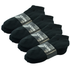 Black 3-12 Pairs Men’s Cotton Socks – Ankle, Quarter & Crew, Thick , Low Cut