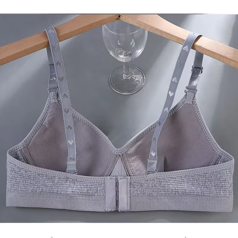 Comfort Cotton Wireless Bra Women AB Cup V-Bra Upward Shaping Underwear