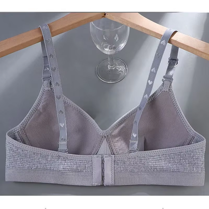 Comfort Cotton Wireless Bra Women AB Cup V-Bra Upward Shaping Underwear