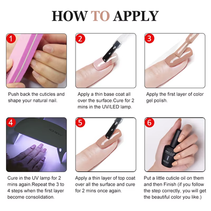 NAILCO 15ml Hema/TPO-Free UV Gel Nail Polish Semi Permanent Manicure Varnish