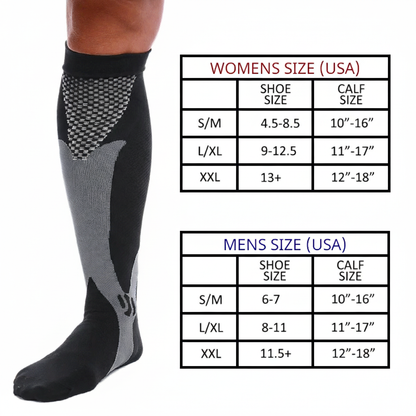 Compression Socks 20-30 mmHg Men & Women – Knee High Medical Stockings S/M-XXL
