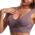 Women’s Sports Bra Large Size Seamless No Steel Ring Removable Pad Mesh Vest
