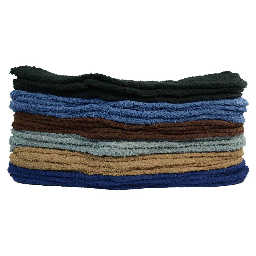 Men’s Winter Warm Slipper Socks – 6 Pairs, Soft Fuzzy House Socks, Size 10–13