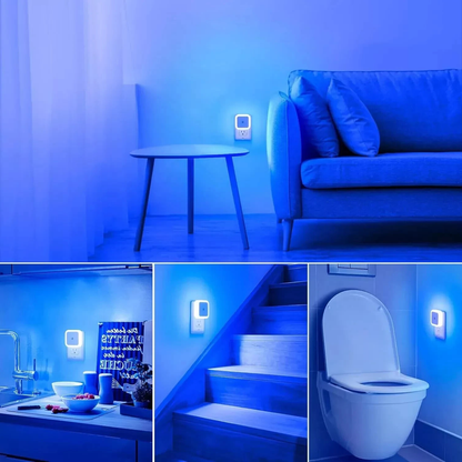 6 Pack LED Night Light Plug-In Dusk to Dawn Sensor Lamp for Bedroom, Kitchen