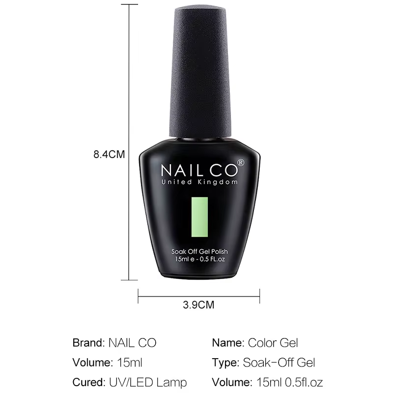 NAILCO 15ml Hema/TPO-Free UV Gel Nail Polish Semi Permanent Manicure Varnish