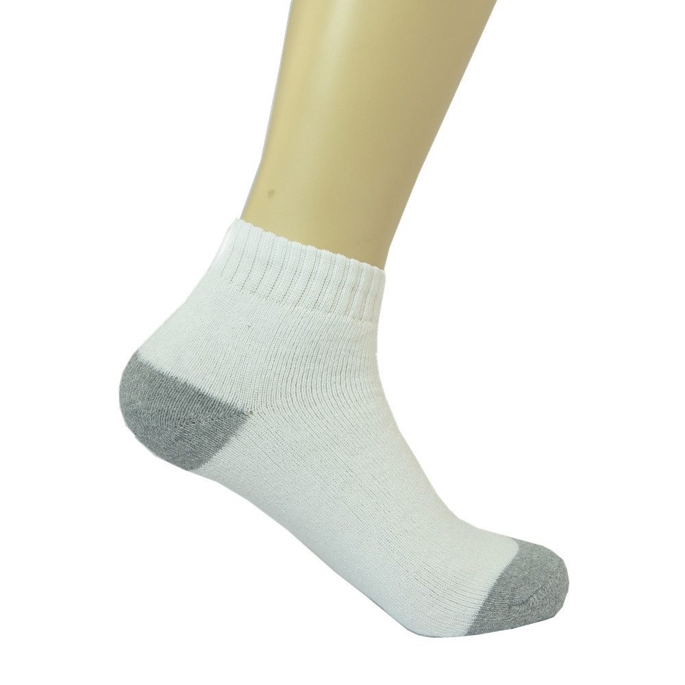 3-12 Pairs Men’s Cotton Sports Socks – Ankle, Quarter & Crew, 2-Tone, Size 9-13
