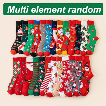 30 Pairs Christmas Cartoon Socks Set – Fun Holiday Warm Socks Gift for Men Women