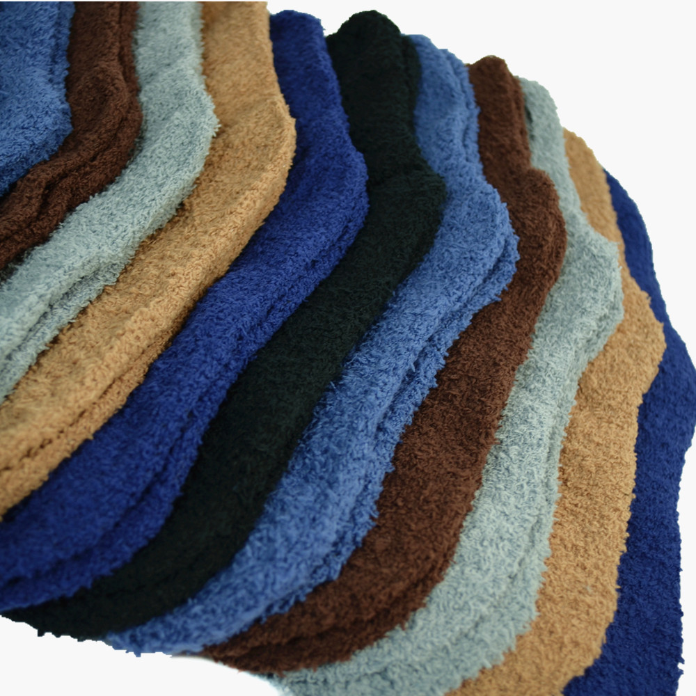 Men’s Winter Warm Slipper Socks – 6 Pairs, Soft Fuzzy House Socks, Size 10–13