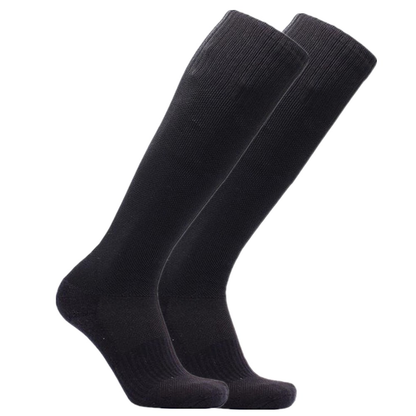 3-12 Pairs Men’s Black Athletic Cotton Socks – High Calf Sports & Work Size 9-15