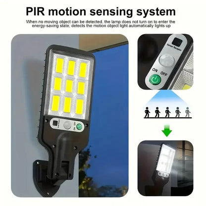 Solar LED Outdoor Wall Lights 4-Pack Motion Sensor Waterproof Garden Lamps