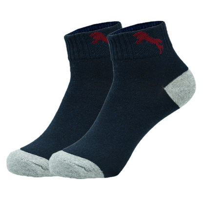 3-12 Pairs Men’s Cotton Sports Socks – Ankle, Quarter & Crew, Low Cut, Size 9-13