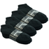 Black 3-12 Pairs Men’s Cotton Socks – Ankle, Quarter & Crew, Thick , Low Cut