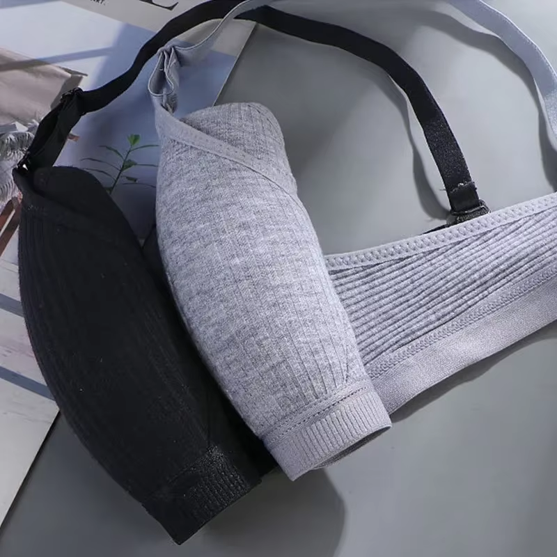 Comfort Cotton Wireless Bra Women AB Cup V-Bra Upward Shaping Underwear