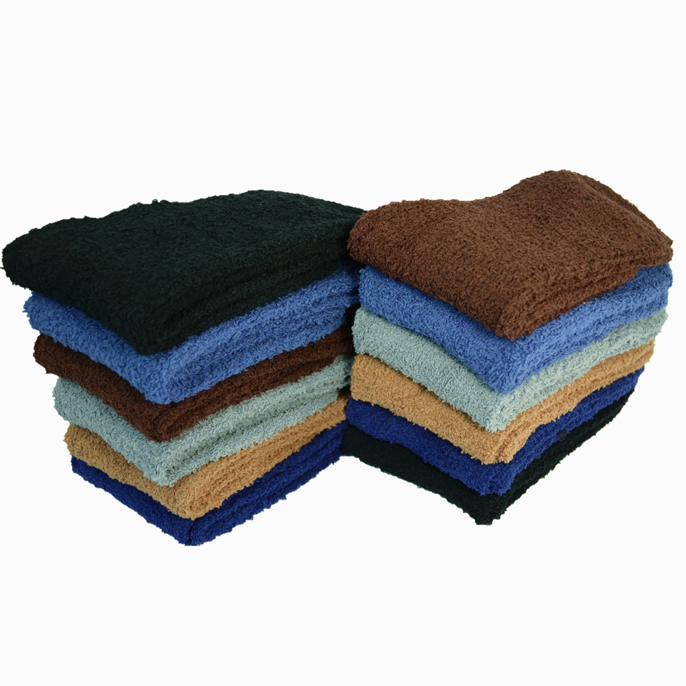 Men’s Winter Warm Slipper Socks – 6 Pairs, Soft Fuzzy House Socks, Size 10–13