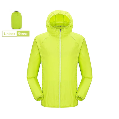 Unisex Waterproof Hiking Jacket Quick-Dry Windbreaker Outdoor Trekking Rain Coat