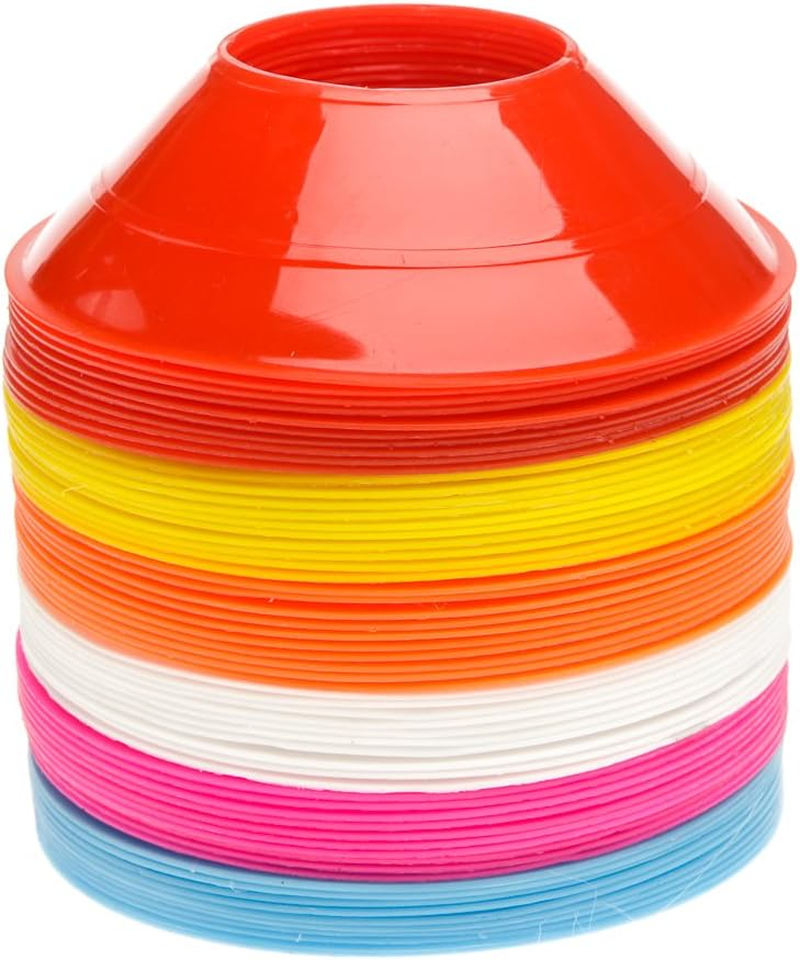 Pro Mini Agility Cones – 60 Pcs Marker Saucer Set for Football & Soccer Training