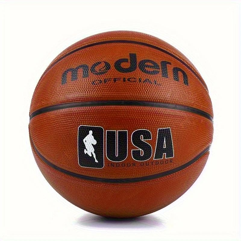 Official Rubber Basketball – Brown Size 4/5/6/7 Durable Sports Ball