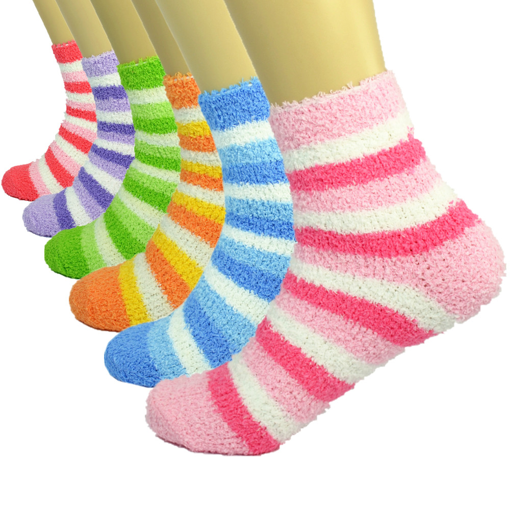 3-10 Pairs Men’s & Women’s Cozy Fuzzy Winter Socks – Soft, Warm Slipper One Size
