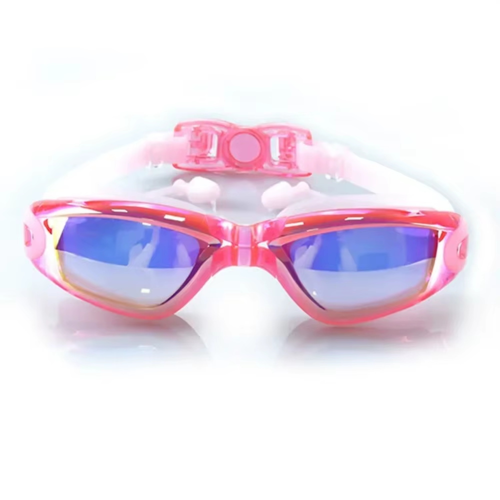 Adult Anti-Fog Swimming Goggles UV Protection Waterproof Swimwear with Earplugs