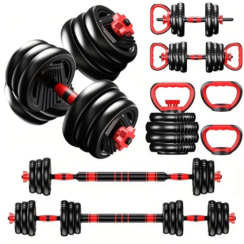 4-in-1 Adjustable Dumbbell Set 22lb – Multi-Function Home Gym Weight Equipment