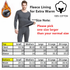 Men’s Winter Thermal Long Johns Set – Fleece 100% Cotton Top & Bottom Underwear