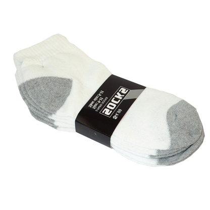 3-12 Pairs Men’s Cotton Sports Socks – Ankle, Quarter & Crew, 2-Tone, Size 9-13