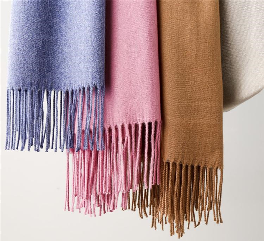 Unisex Oversized 100% Cashmere Blanket Shawl Wrap Scottish Wool Solid Scarf Warm