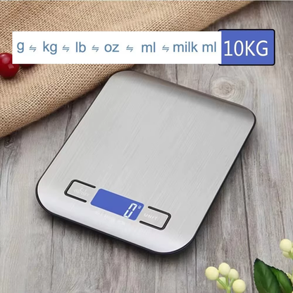 Stainless Steel Digital Kitchen Scale High-Precision Food & Jewelry Weighing