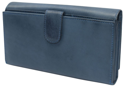 Women’s RFID Blocking Genuine Leather Wallet Large Capacity Card & Phone Holder