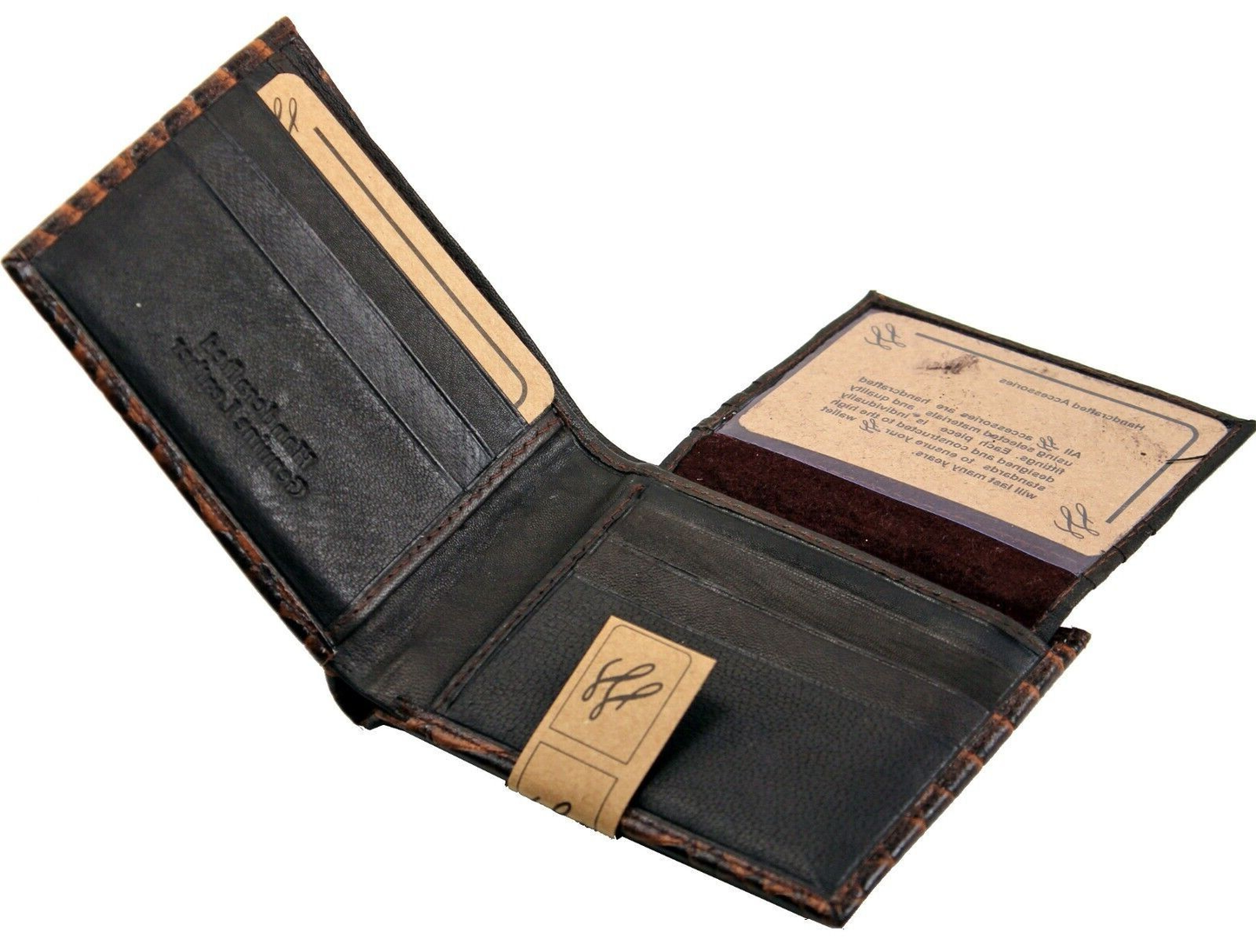 New Men’s Genuine Leather Bifold Wallet | ID Window & Credit Card Holder Purse