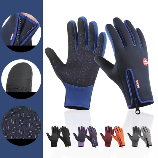 Winter Waterproof Touchscreen Gloves Men Women – Warm Windproof Non-Slip Cycling