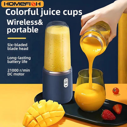 Portable 400ml Electric Juicer Blender USB Charging Fruit Smoothie Cup Machine