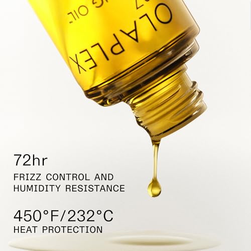 Olaplex Nº.7 Bonding Oil, Concentrated High-Shine Hair Oil | Heat Protectant, Smooths & Softens, Boosts Color Vibrancy, Controls Frizz Up to 72 Hours | For Coily, Curly, Wavy & Straight Hair, 30 mL