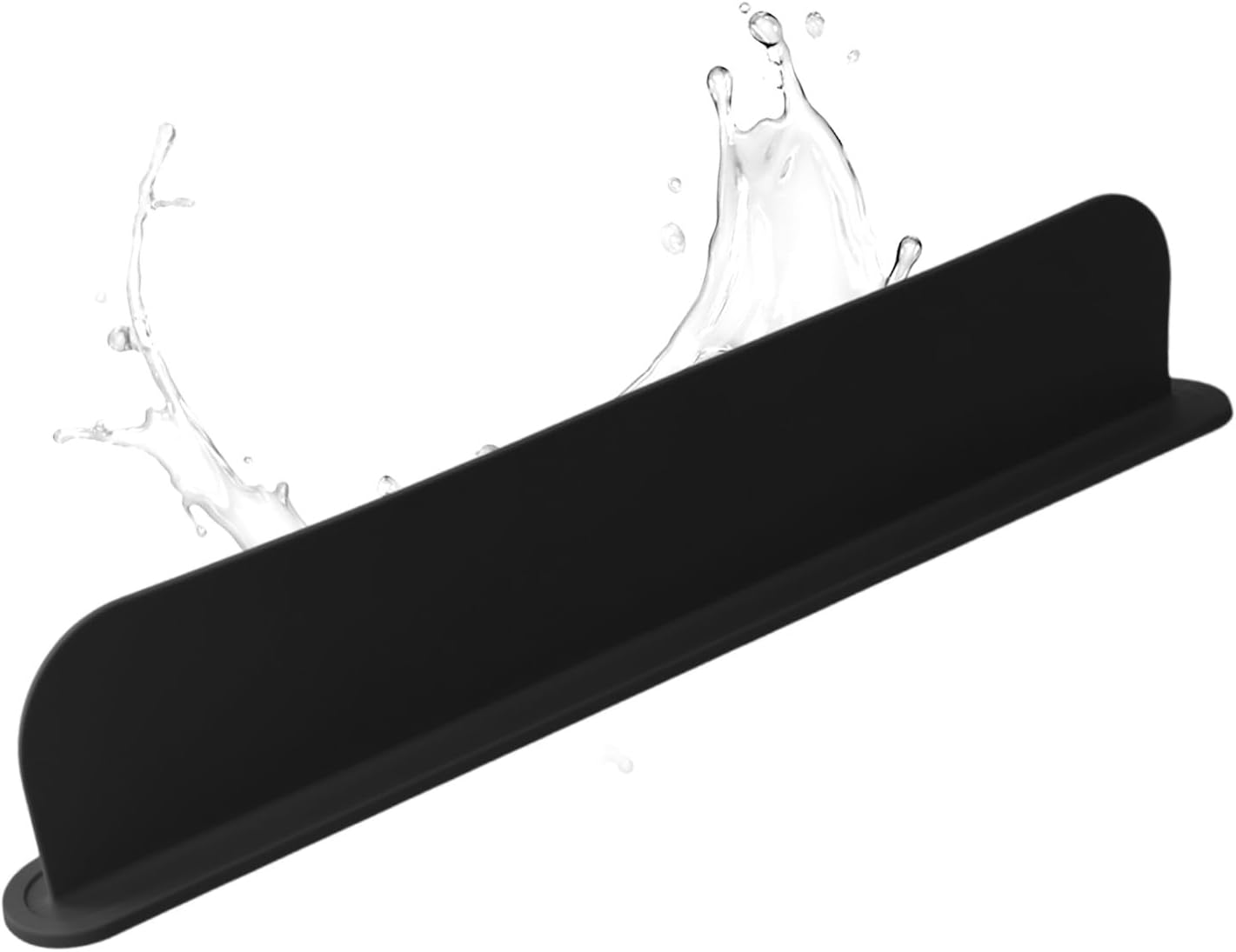 Kitchen Sink Splash Guard Silicone Sink Water Splash Guard Splatter Baffle Board With Sponge Holder For Home Countertop Protector(mint green)