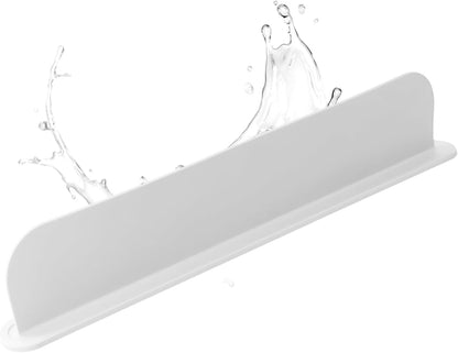 Kitchen Sink Splash Guard Silicone Sink Water Splash Guard Splatter Baffle Board With Sponge Holder For Home Countertop Protector(mint green)